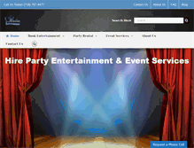 Tablet Screenshot of celebrationentertainment.com